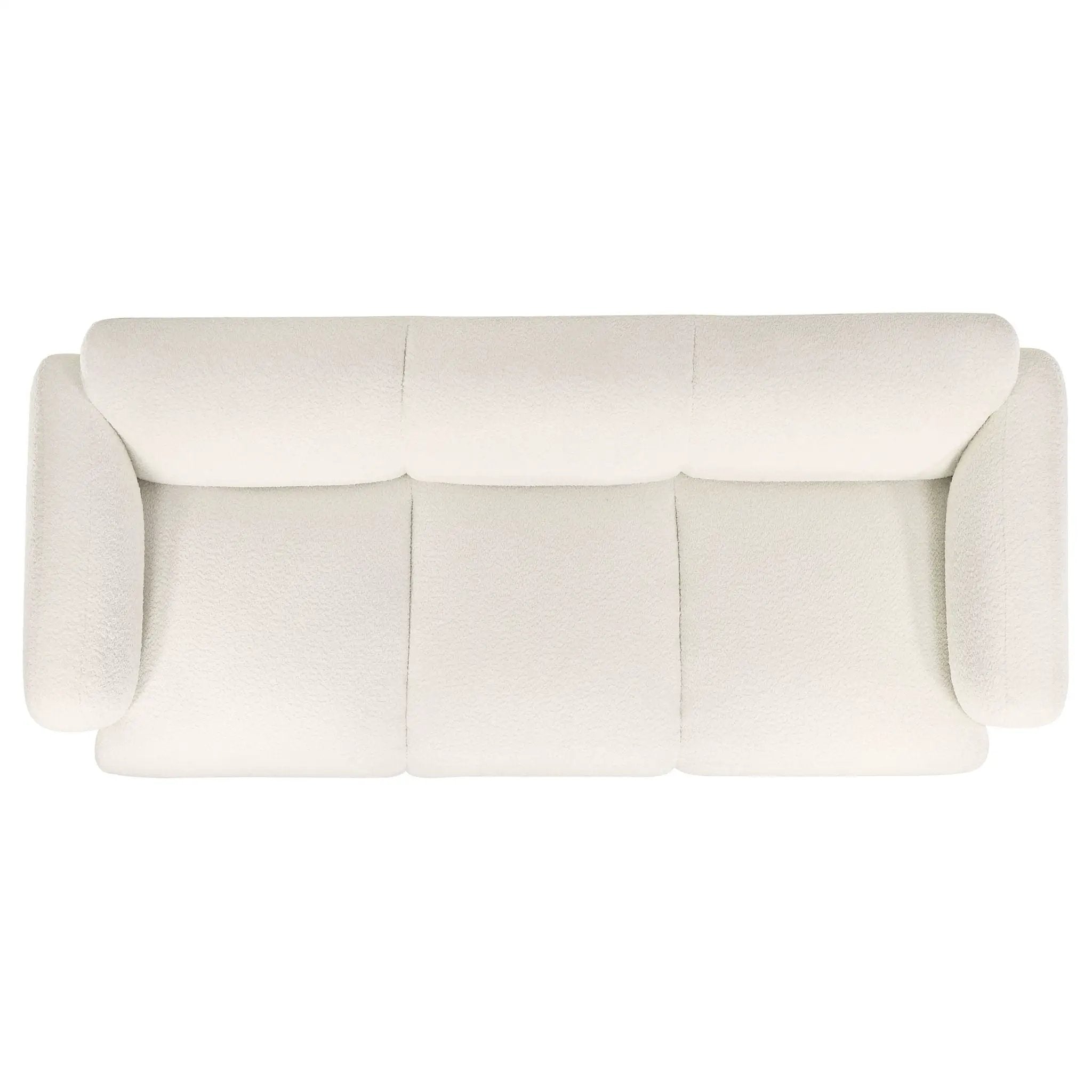 Dorset 2-piece Upholstered Round Track Arm Sofa Set White by Unique Piece Furniture