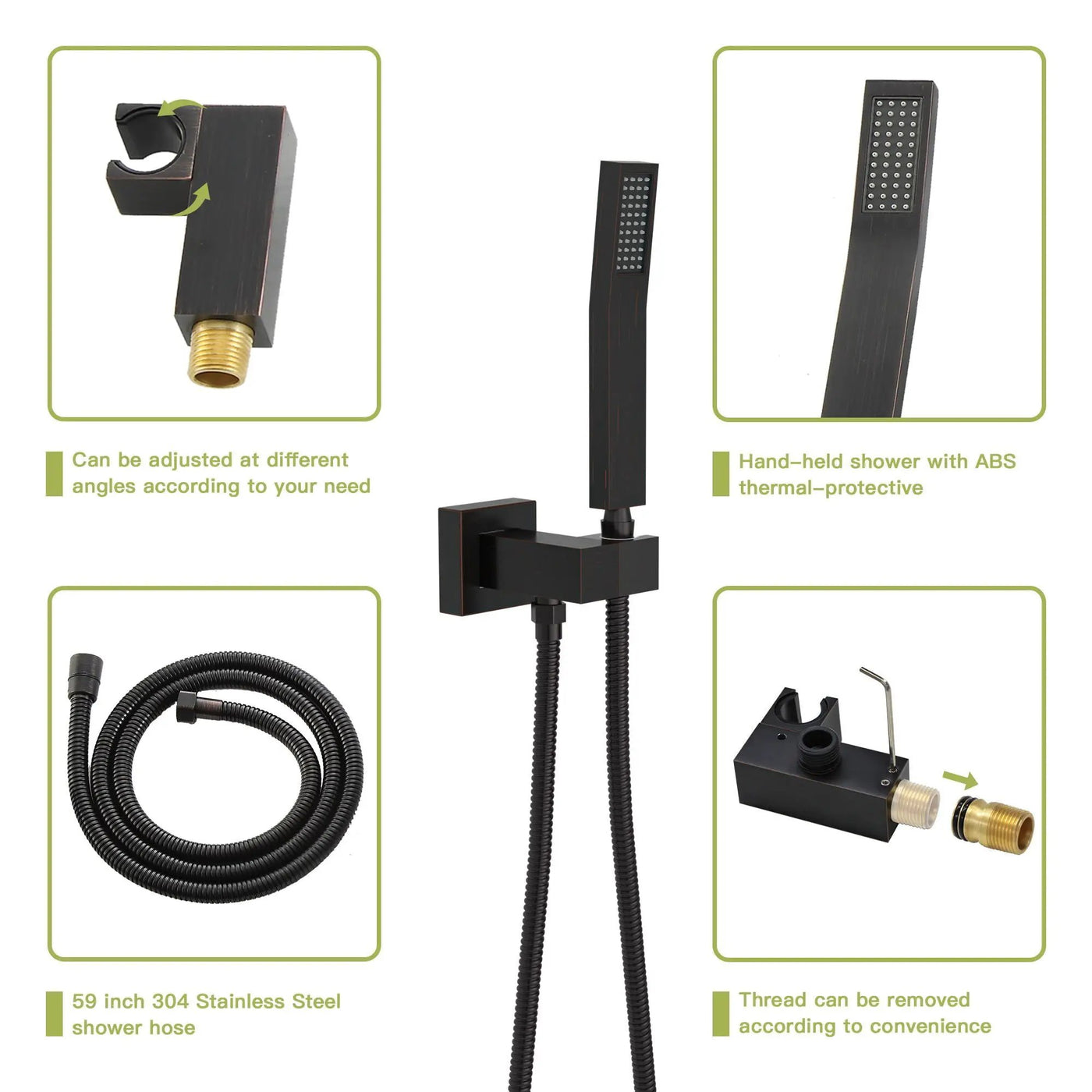 Dual Shower Head System With Ceiling Mount And Rough In Valve by HouseOfZazla