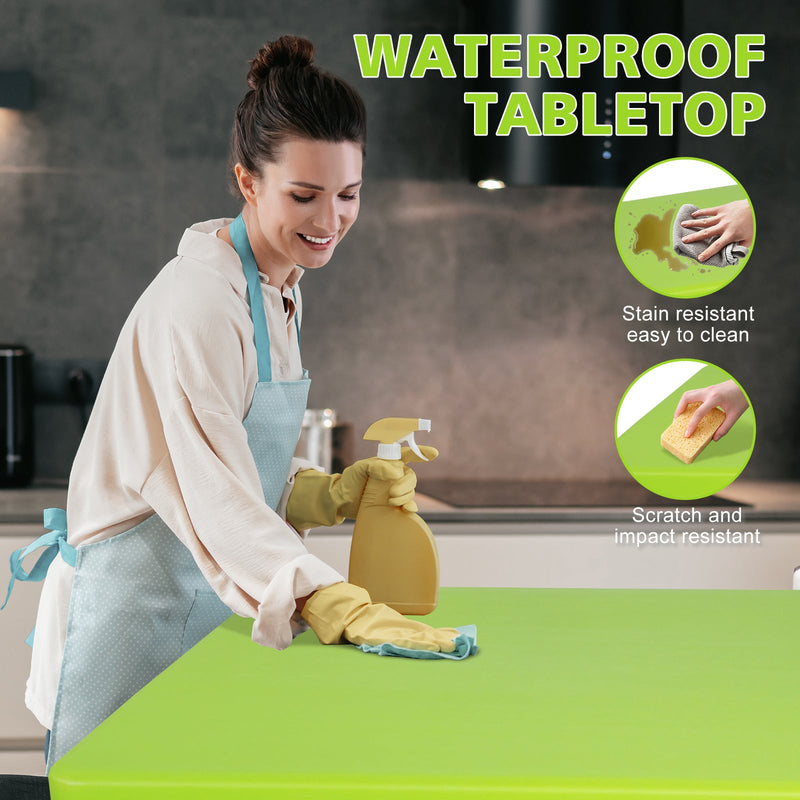4ft Foldable Outdoor Table with Durable Construction - White, photo 4 of 7