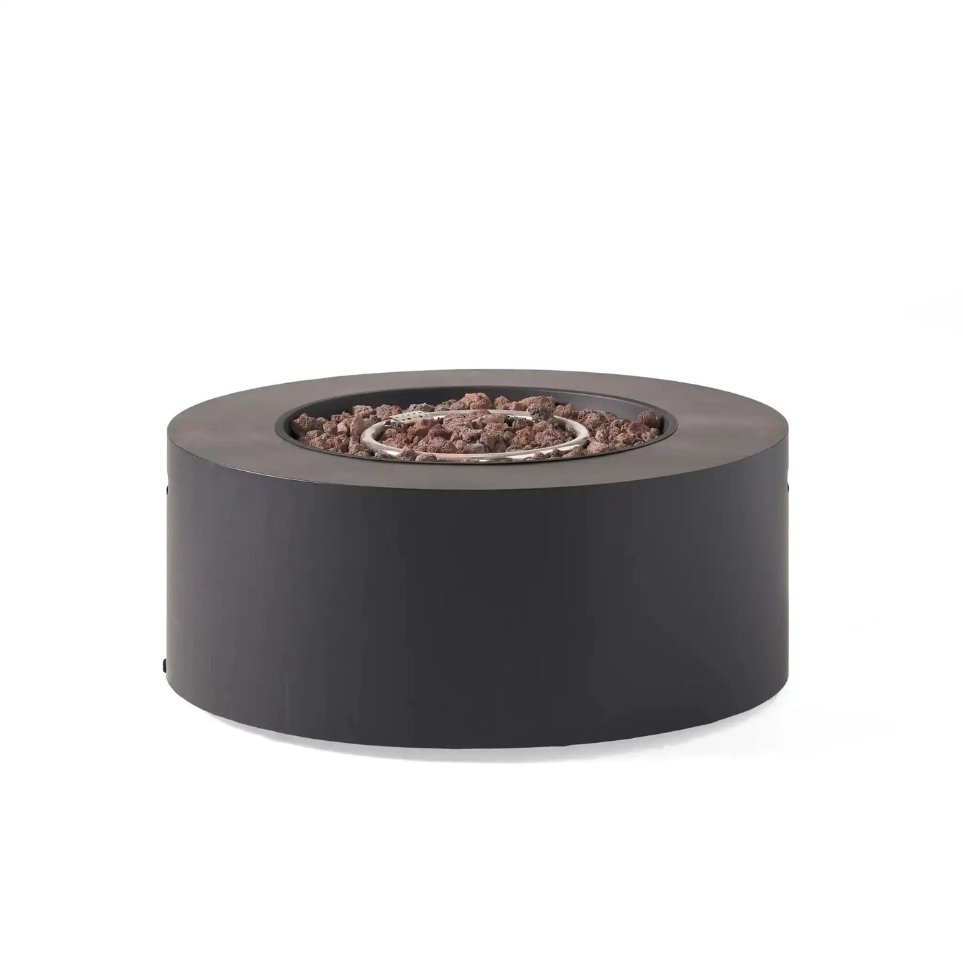 Round Iron Fire Pit With 40,000 Btu by HouseOfZazla