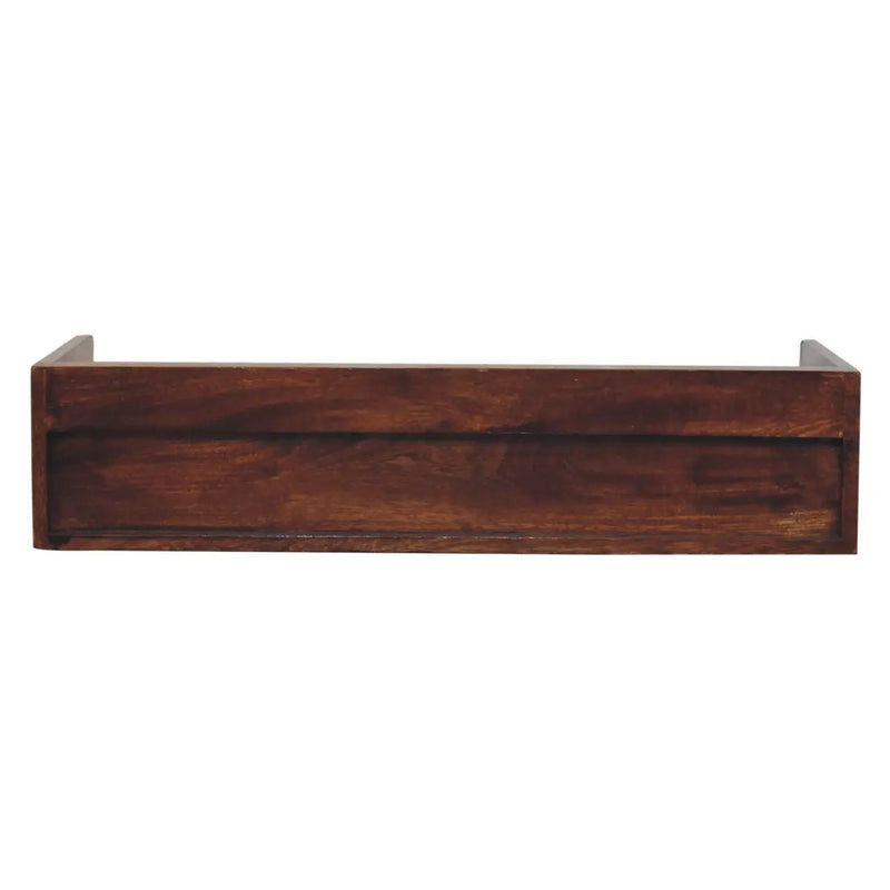 Solid Wood Belmont Wall-Mounted Console, 1 Drawer, 1 Shelf by HouseOfZazla