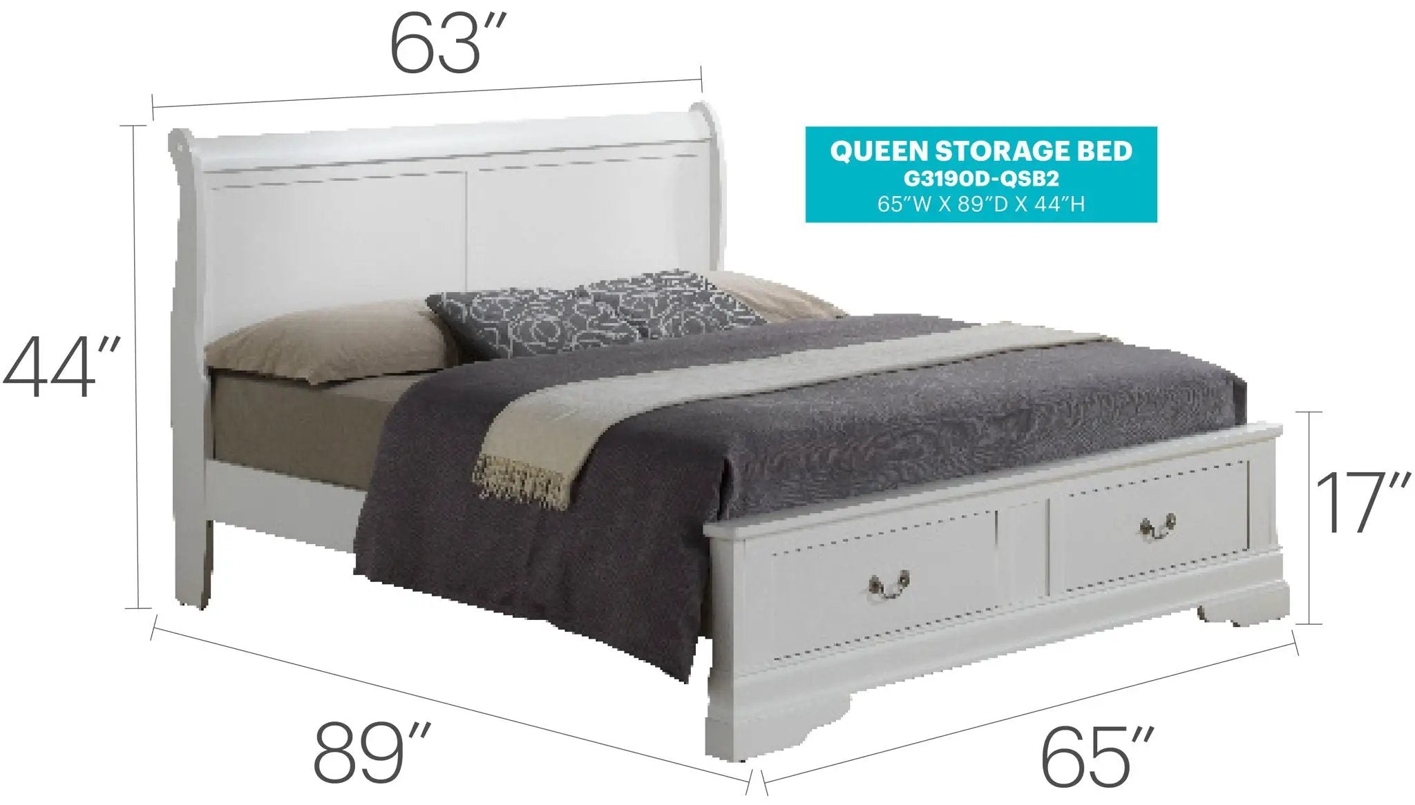 Upholstered Panel Sleigh Bed Design by Unique Piece Furniture