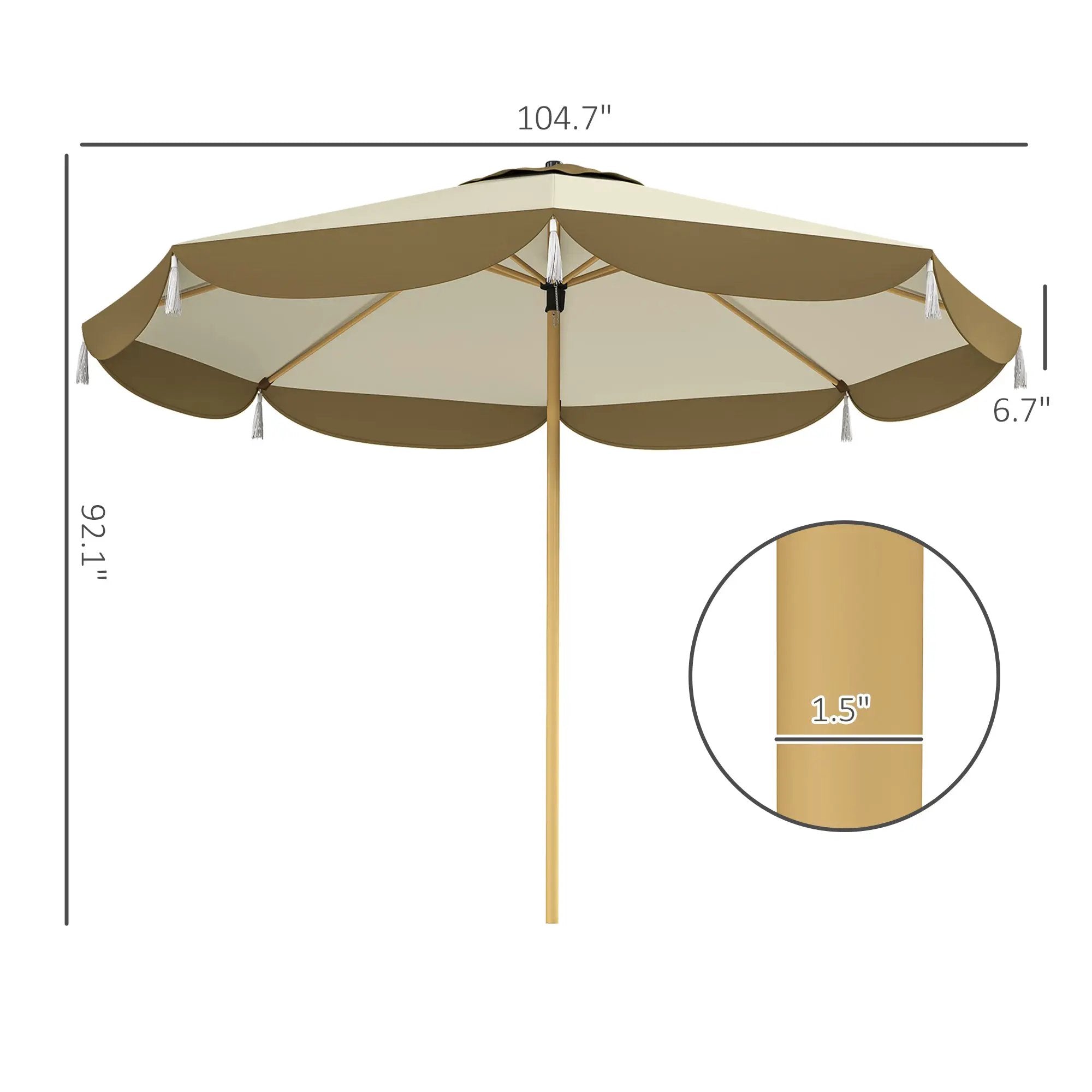 Vented Patio Table Umbrella by HouseOfZazla