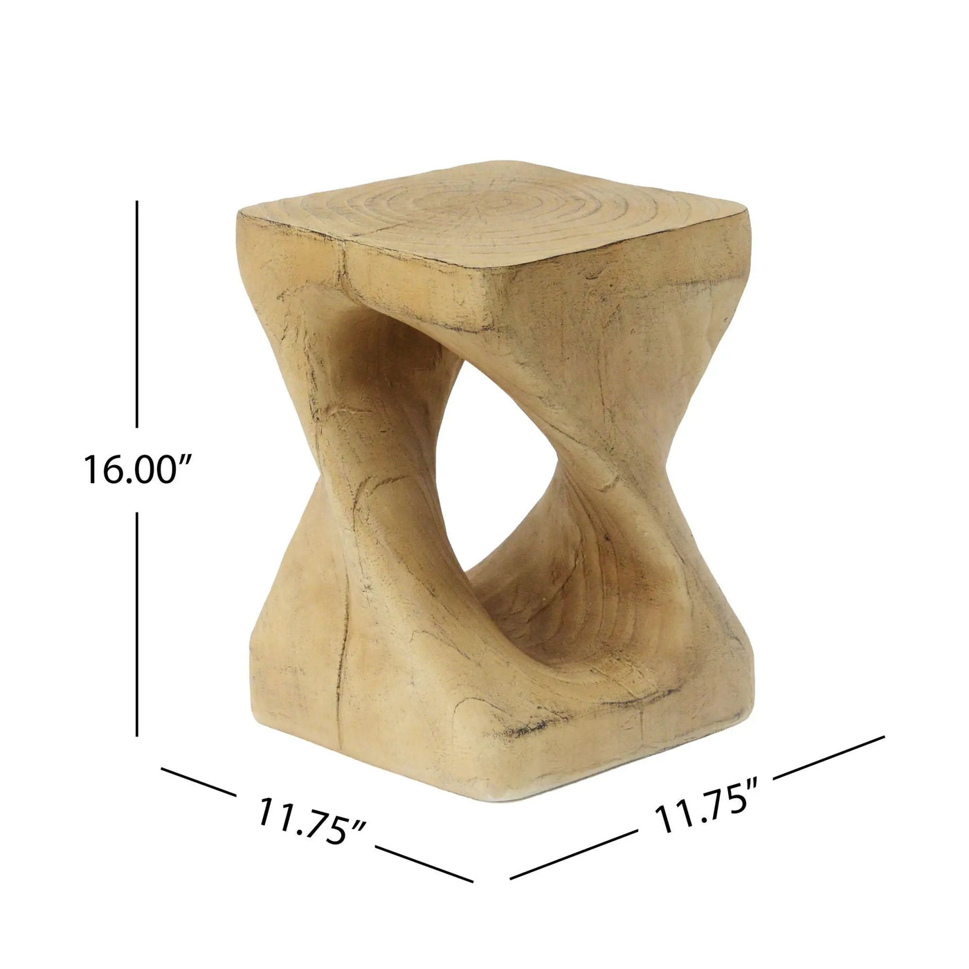 Twist Shape Side Table by HouseOfZazla