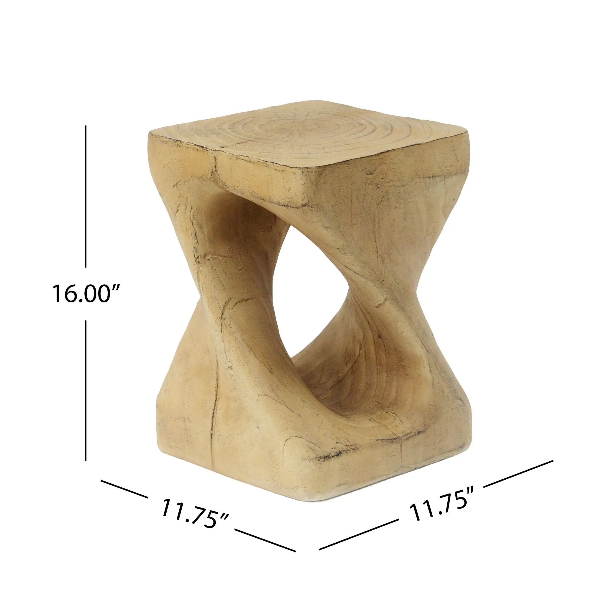 Twist Shape Side Table by HouseOfZazla