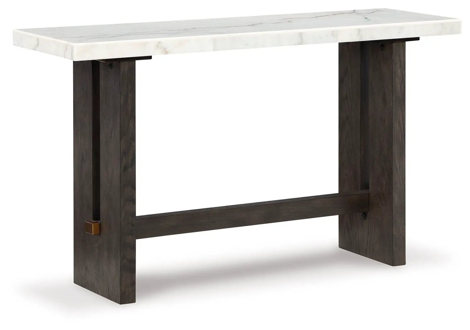 Burkhaus - Sofa Table - White / Dark Brown by Unique Piece Furniture