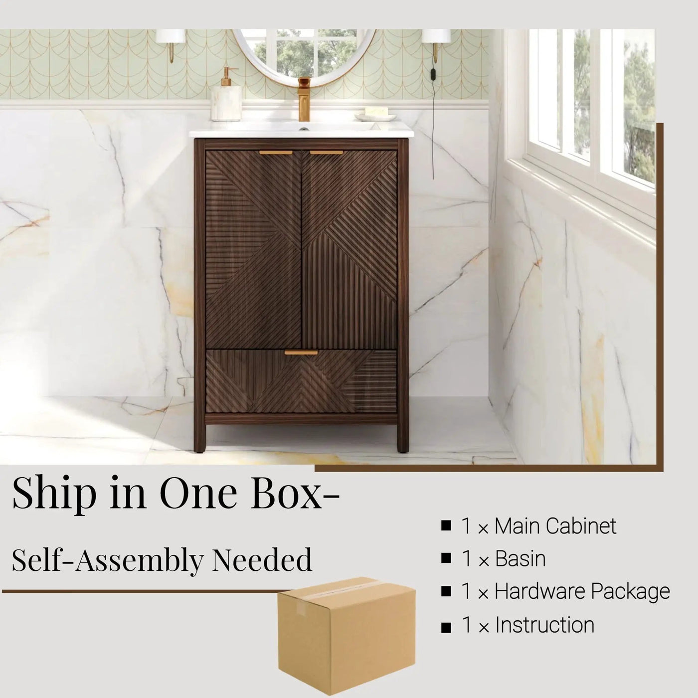 Modern Bathroom Vanity With Sink Combo by HouseOfZazla