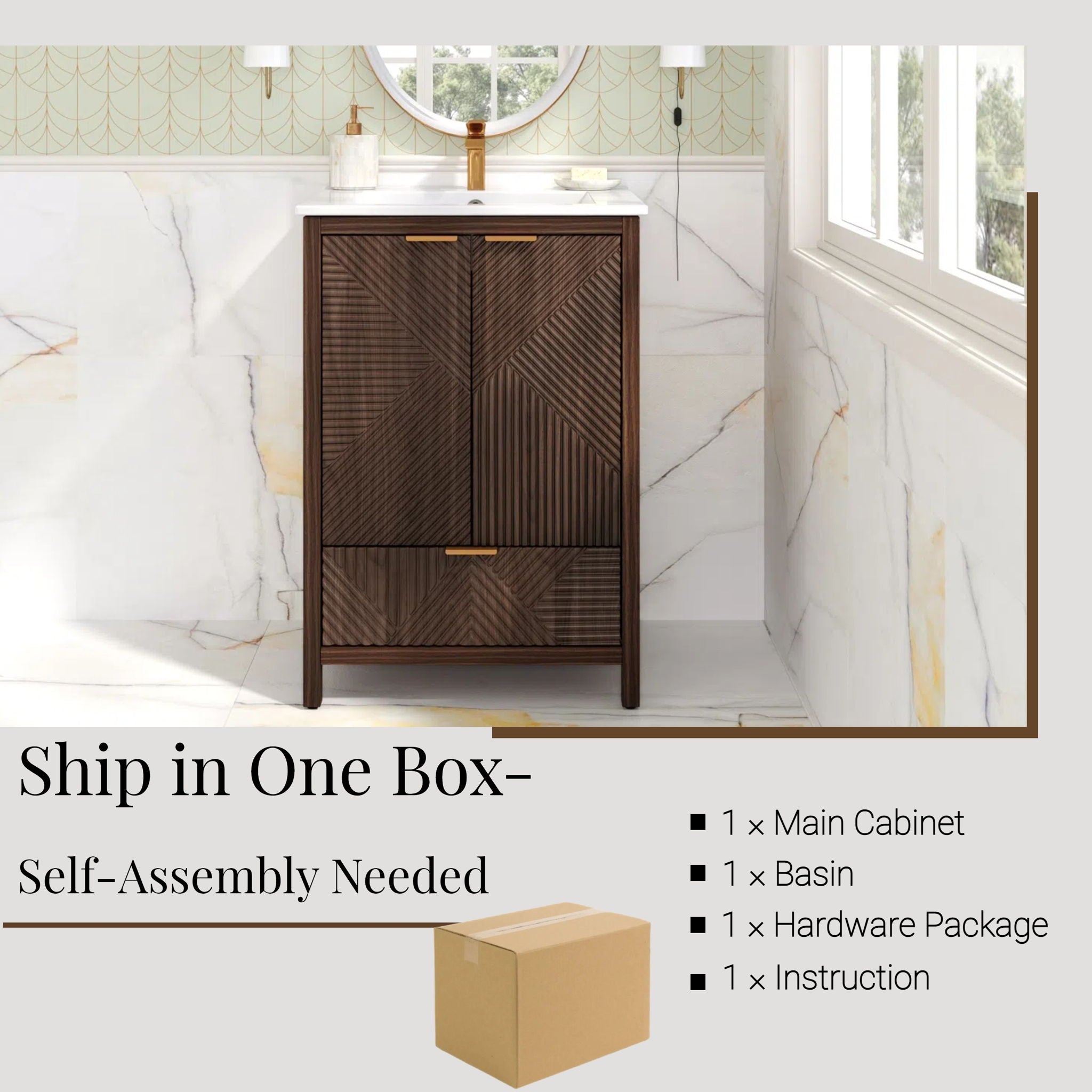 Modern Bathroom Vanity With Sink Combo by HouseOfZazla