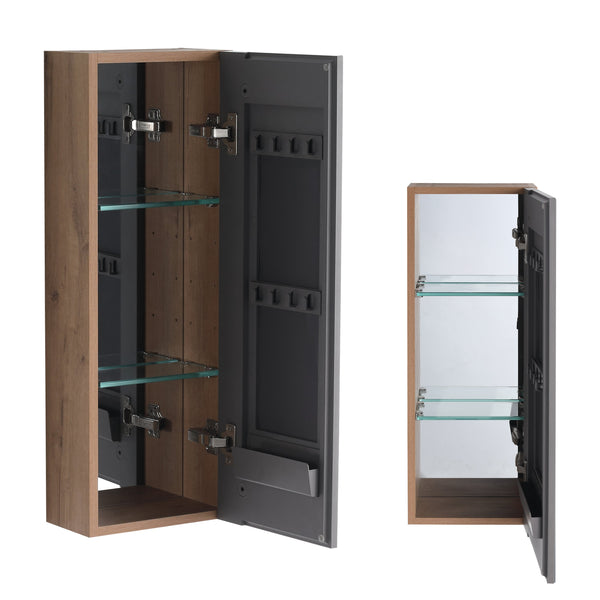 10'' Bathroom Mirror Cabinet with Storage