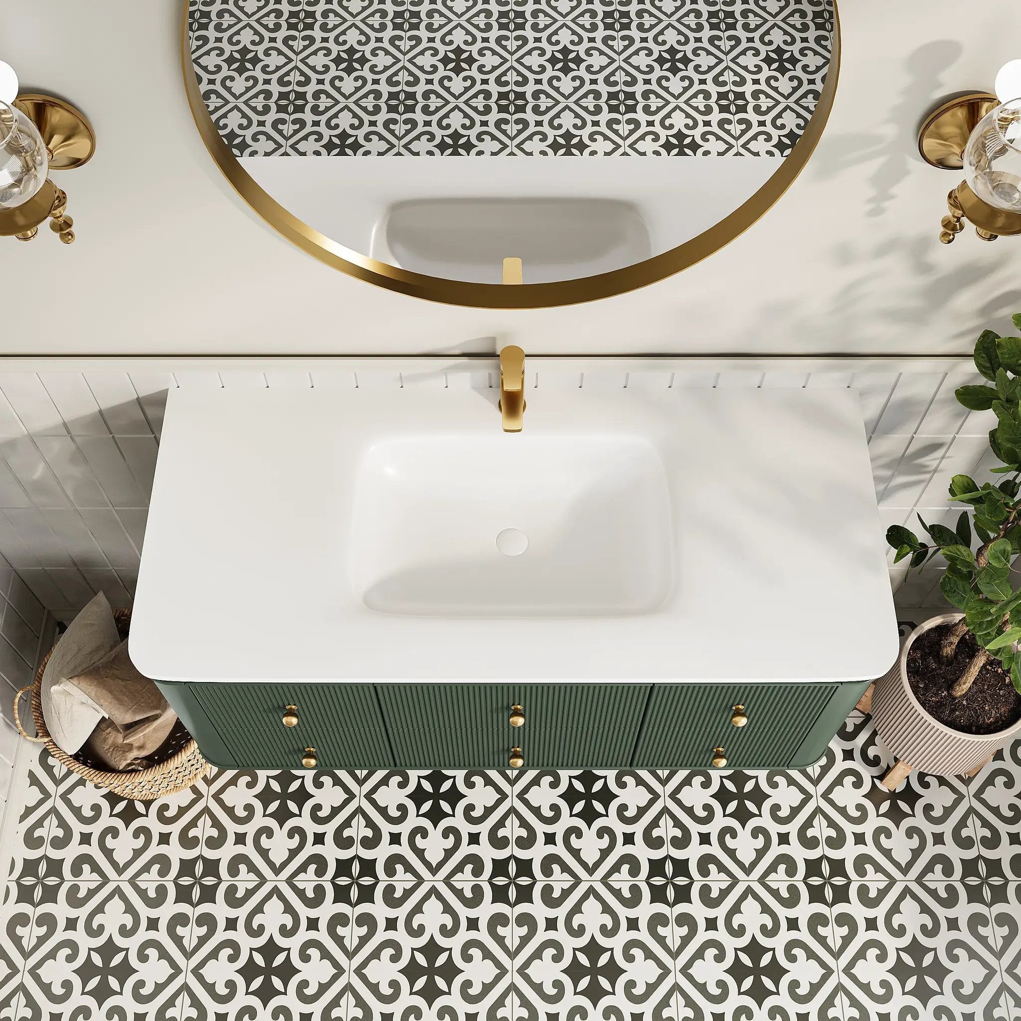 48" Wall Mounted & Floating Single Bathroom Vanity by HouseOfZazla