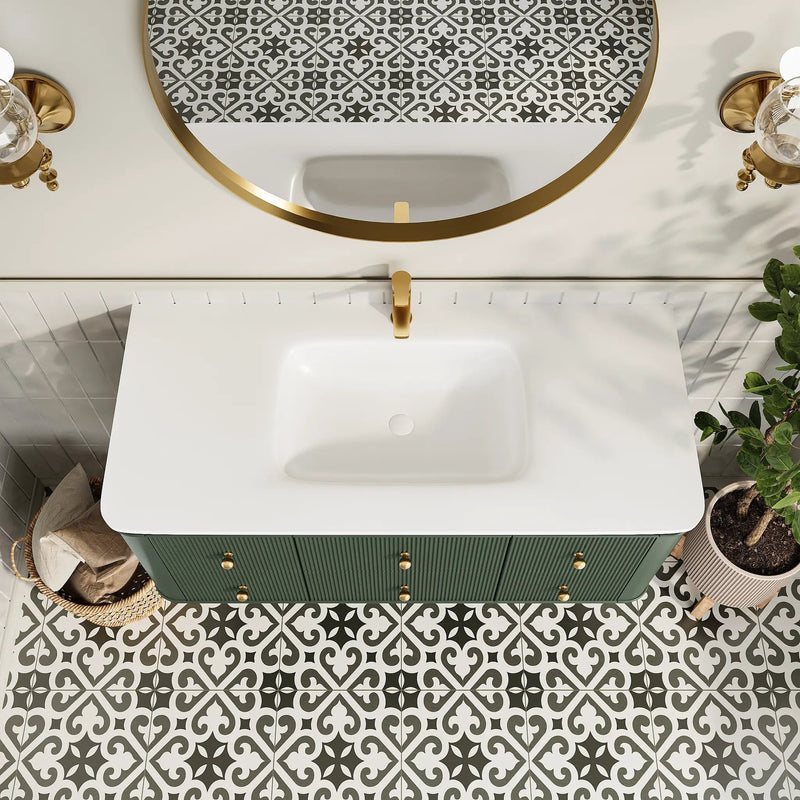 48" Wall Mounted & Floating Single Bathroom Vanity by HouseOfZazla