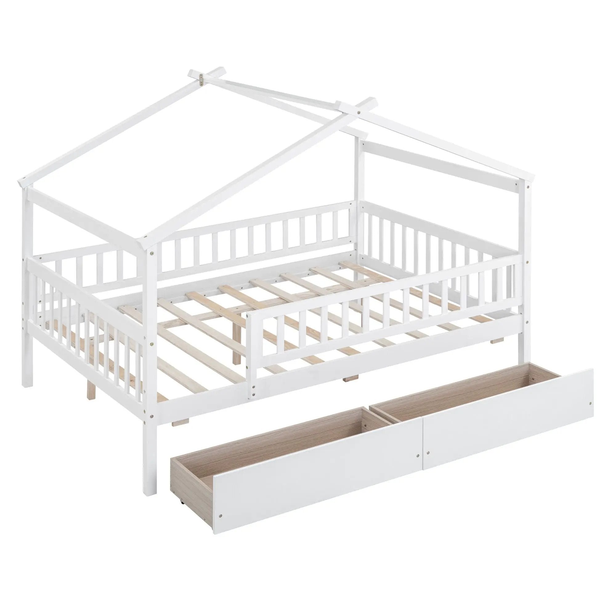 House Bed With 2 Drawers by Unique Piece Furniture
