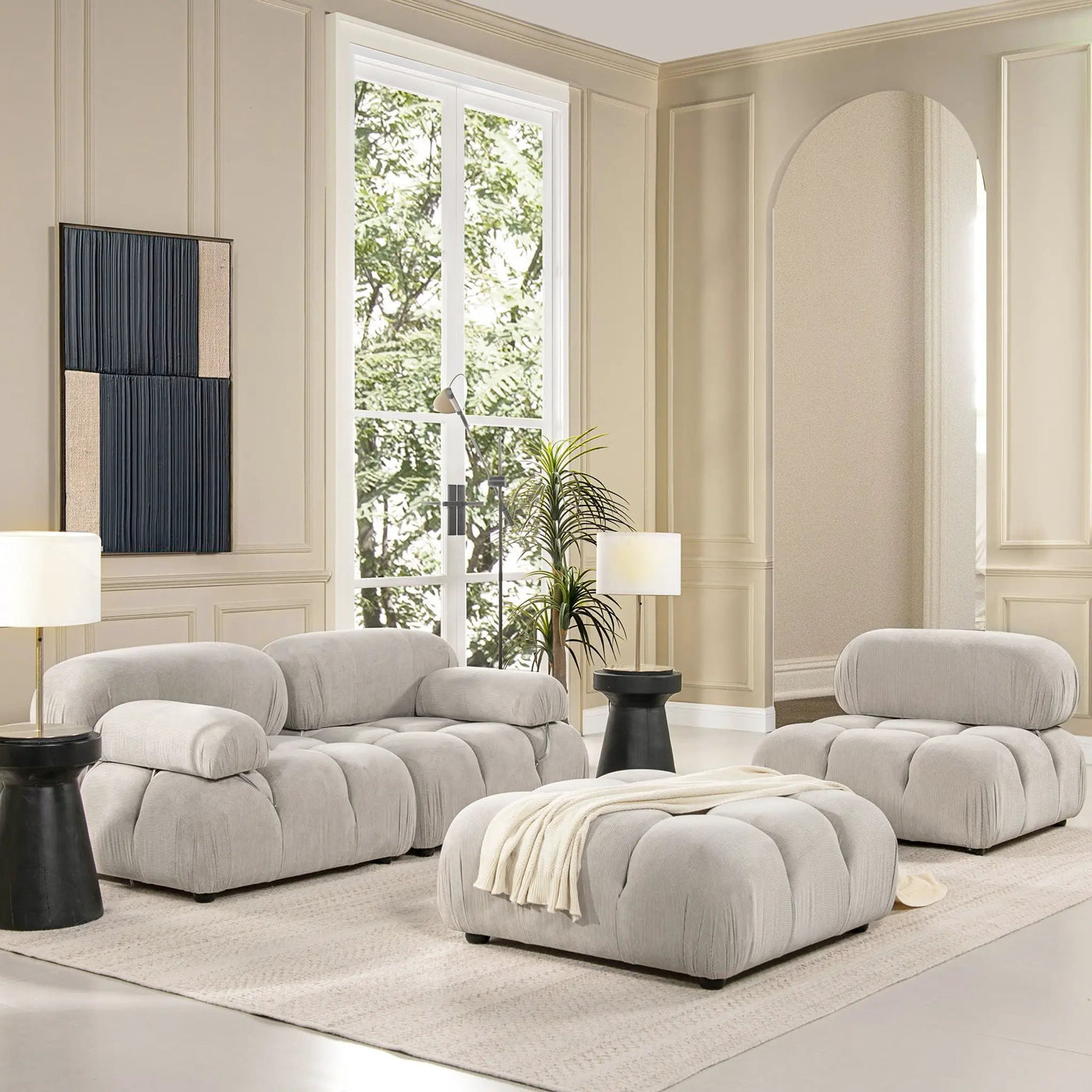 Marcel - Bubble Modular Modern Cocktail Ottoman by HouseOfZazla
