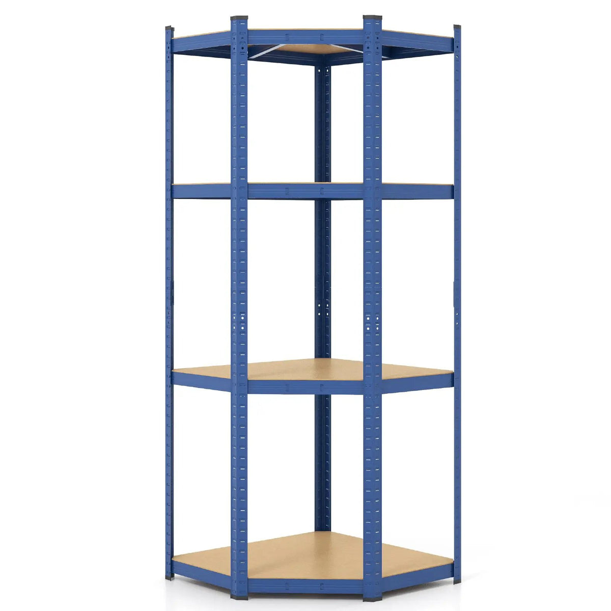 4-Tier Corner Shelving Unit Adjustable Garage Storage Utility Rack for Warehouse by DirectDeals
