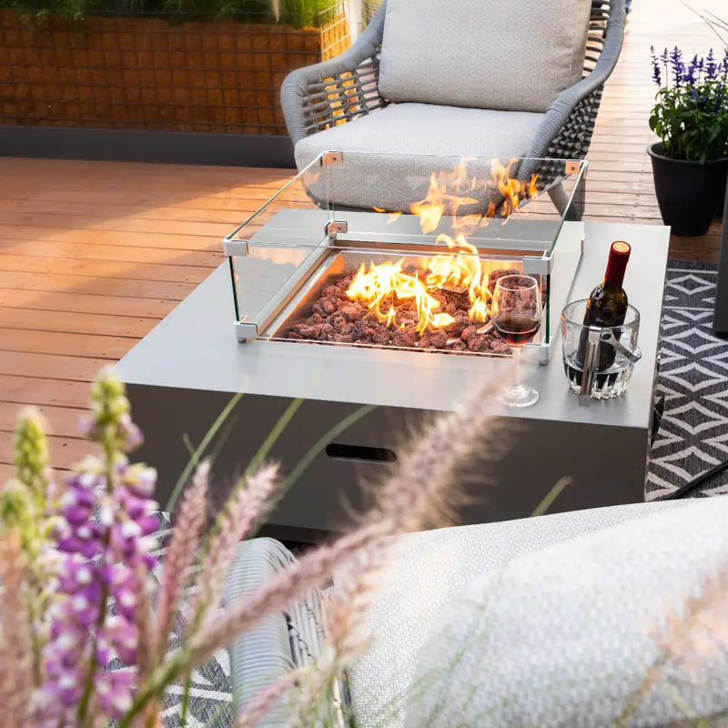 Propane Fire Pit Table Outdoor 50,000 BTU Firepits for Outside CSA Certified by EnvelorHome