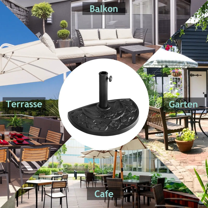 20 inch Outdoor Patio Half Round Umbrella Base by DirectDeals