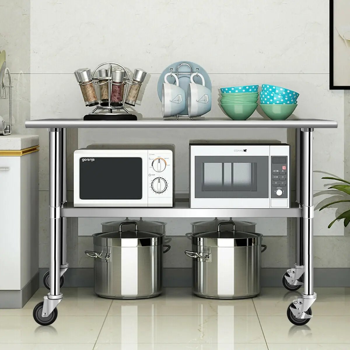 Stainless Steel Commercial Kitchen Prep & Work Table by DirectDeals