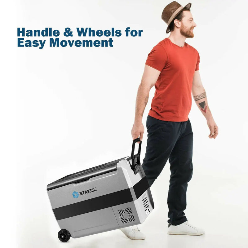 53 Quarts Portable Electric Car Cooler Refrigerator by DirectDeals
