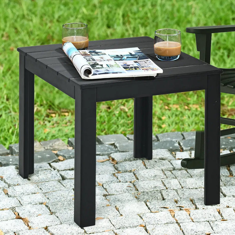 Wooden Square Patio Coffee Bistro Table by DirectDeals