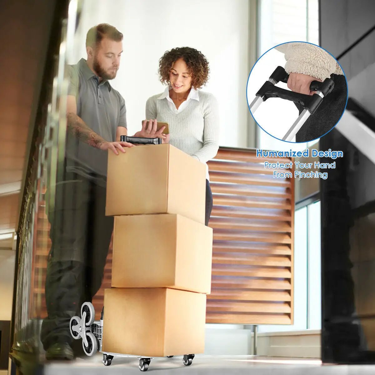 Portable Folding Stair Climbing Hand Truck by DirectDeals
