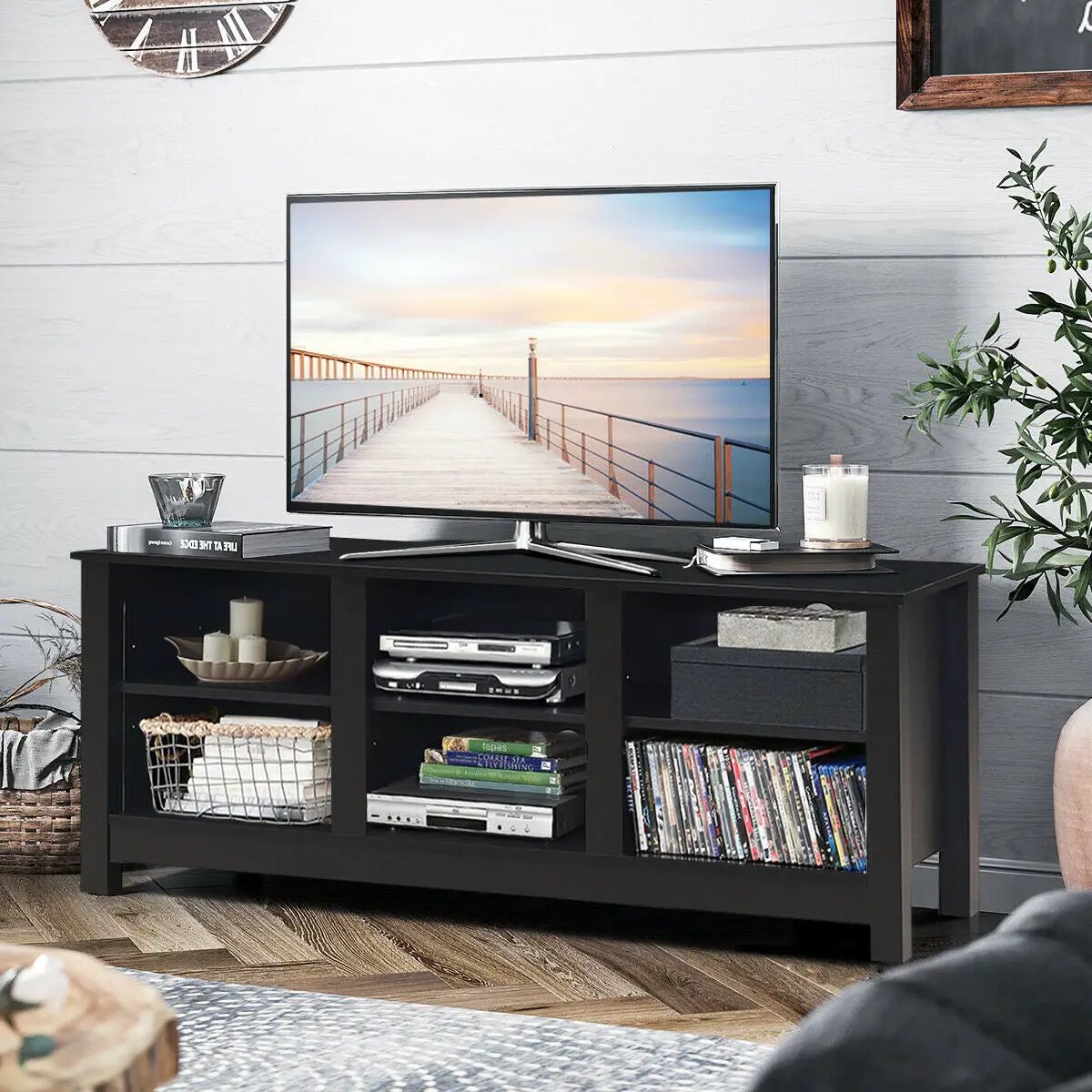 60 Inch Entertainment TV Stand Cabinet by DirectDeals