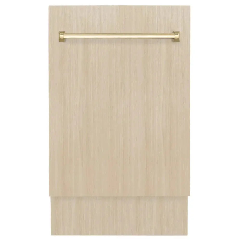 ZLINE Autograph 18" Dishwasher Stainless, Gold DWVZ-18-G by Farmhouse Kitchen and Bath