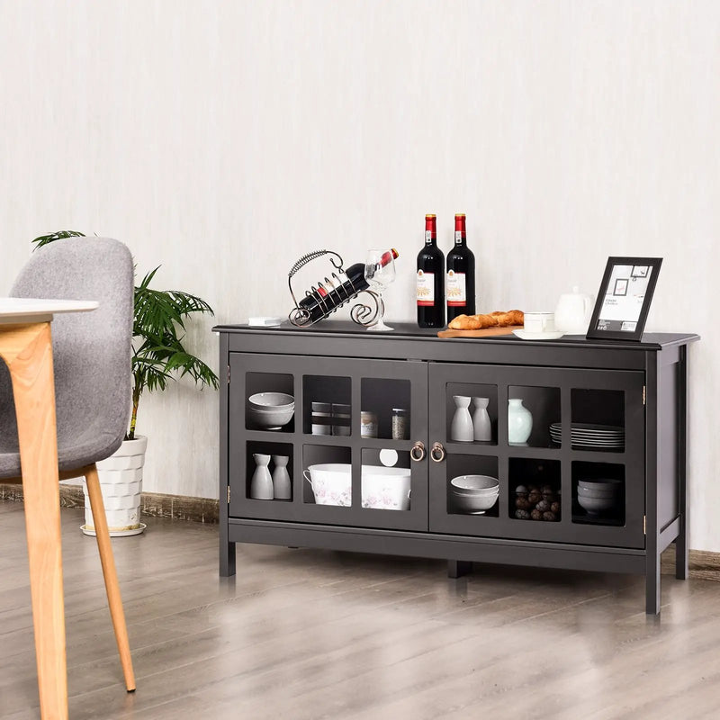 50 Inch Modern Wood Large TV Stand Entertainment Center for TV by DirectDeals