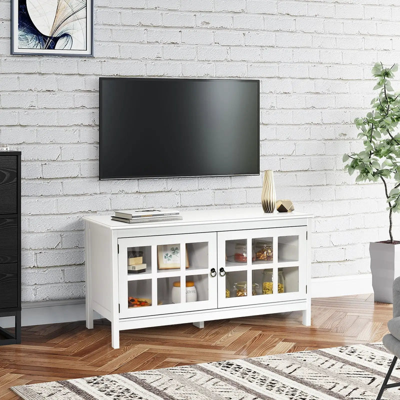 50 Inch Modern Wood Large TV Stand Entertainment Center for TV by DirectDeals