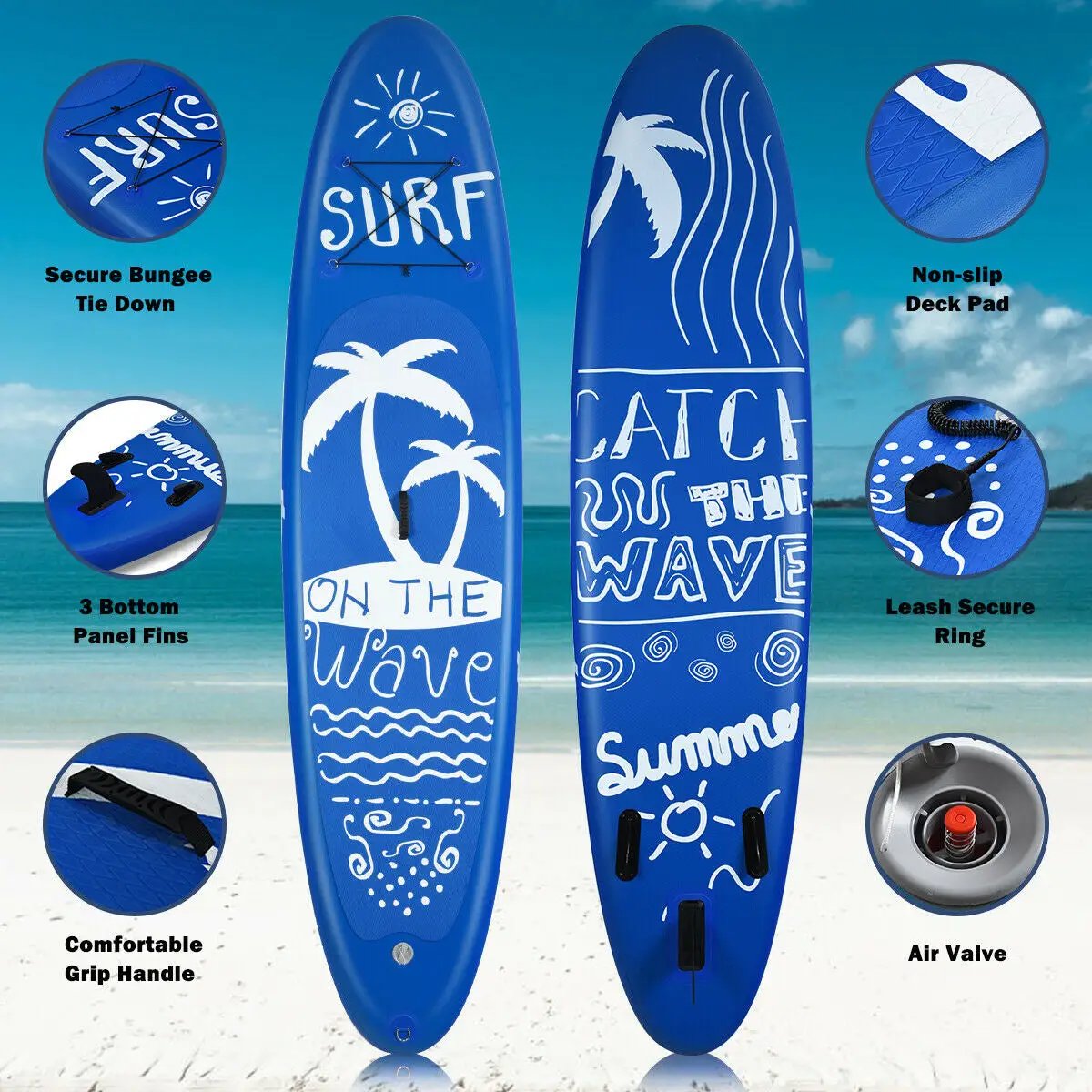 Inflatable & Adjustable Stand Up Paddle Board by DirectDeals