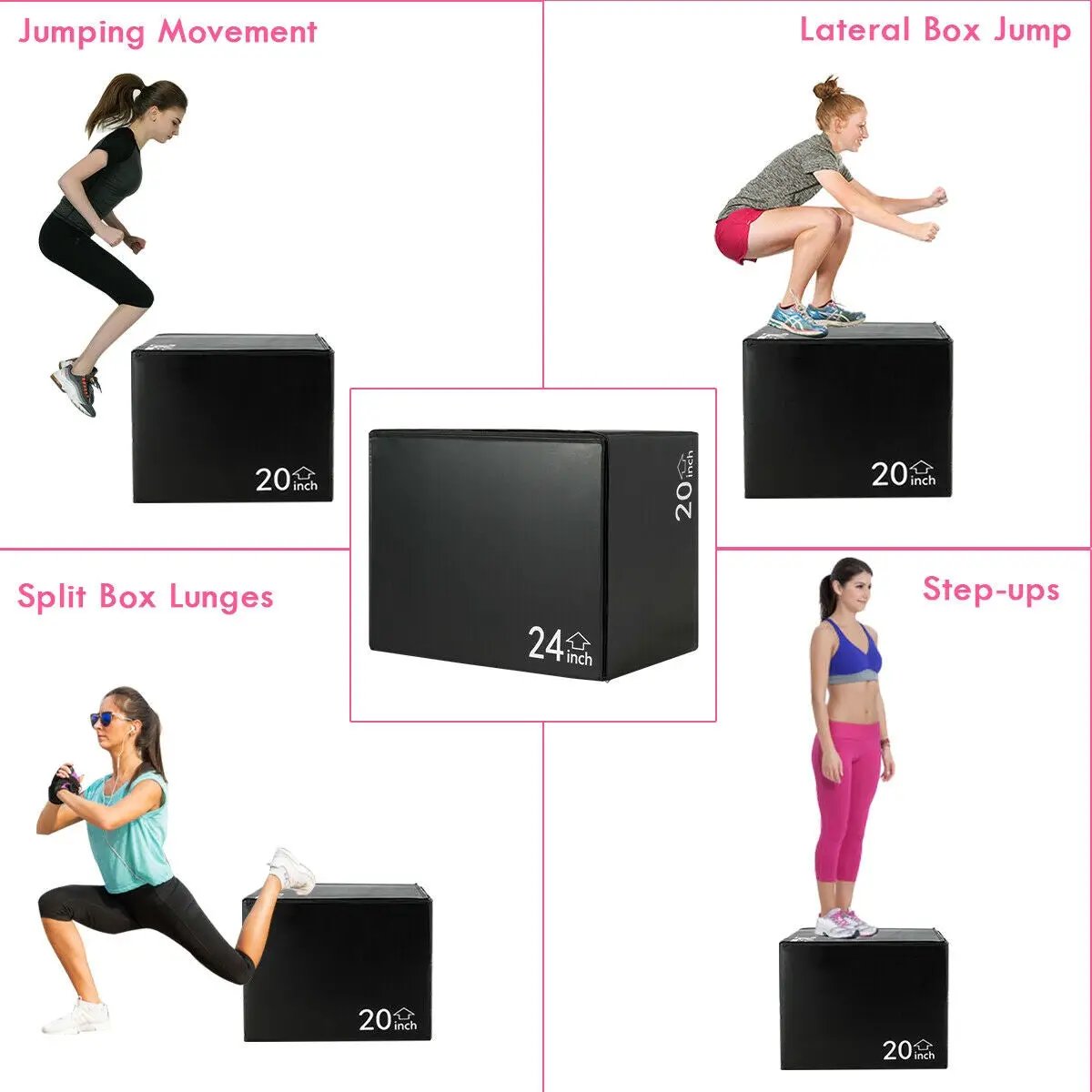 3-in-1 Foam Jumping Box for Jump Training by DirectDeals