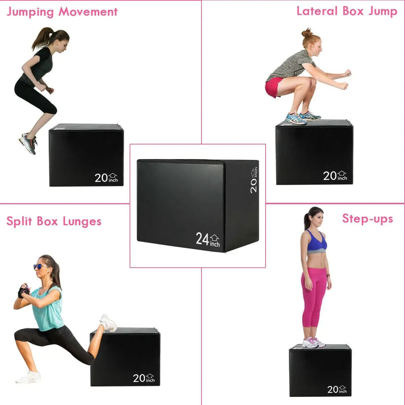 3-in-1 Foam Jumping Box for Jump Training by DirectDeals