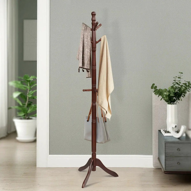 Entryway Height Adjustable Coat Stand with 9 Hooks by DirectDeals