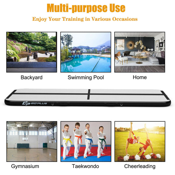 10 Feet Inflatable Gymnastics Tumbling Mat with Pump, photo 2 of 10