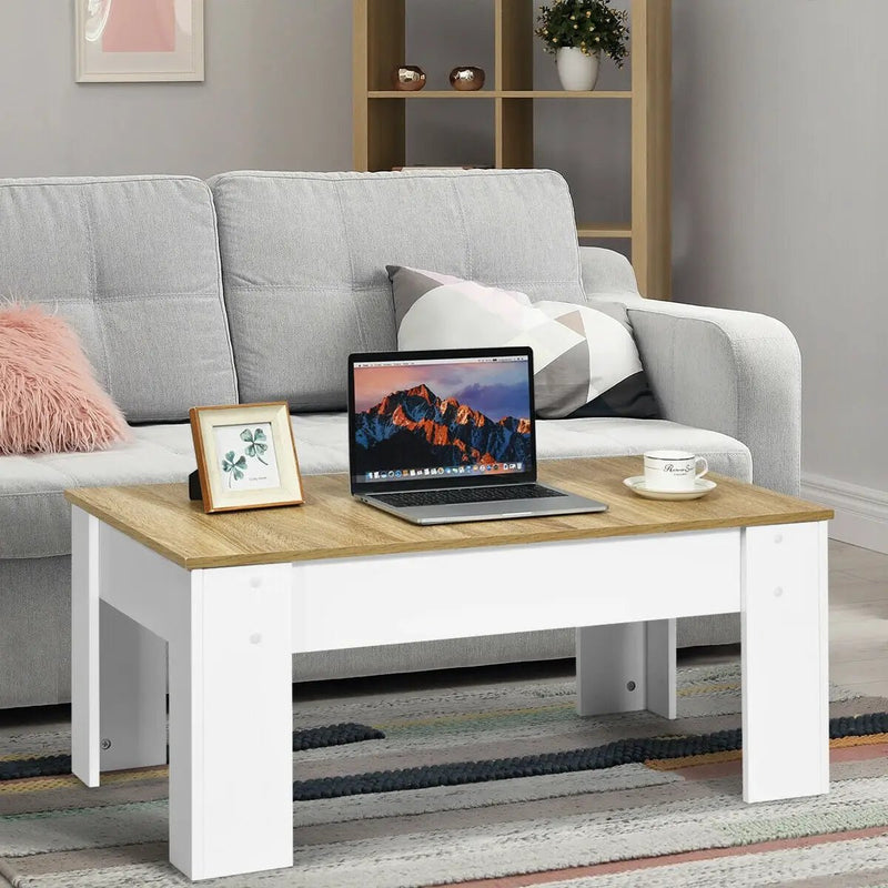 Lift Top Coffee Pop-UP Cocktail Table by DirectDeals
