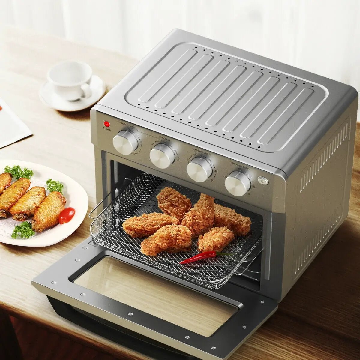 Dehydrate Convection Air Fryer Toaster Oven with 5 Accessories by DirectDeals
