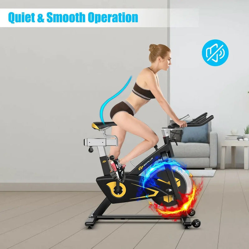 Magnetic Exercise Bike Fixed Belt Drive Indoor Bicycle by DirectDeals