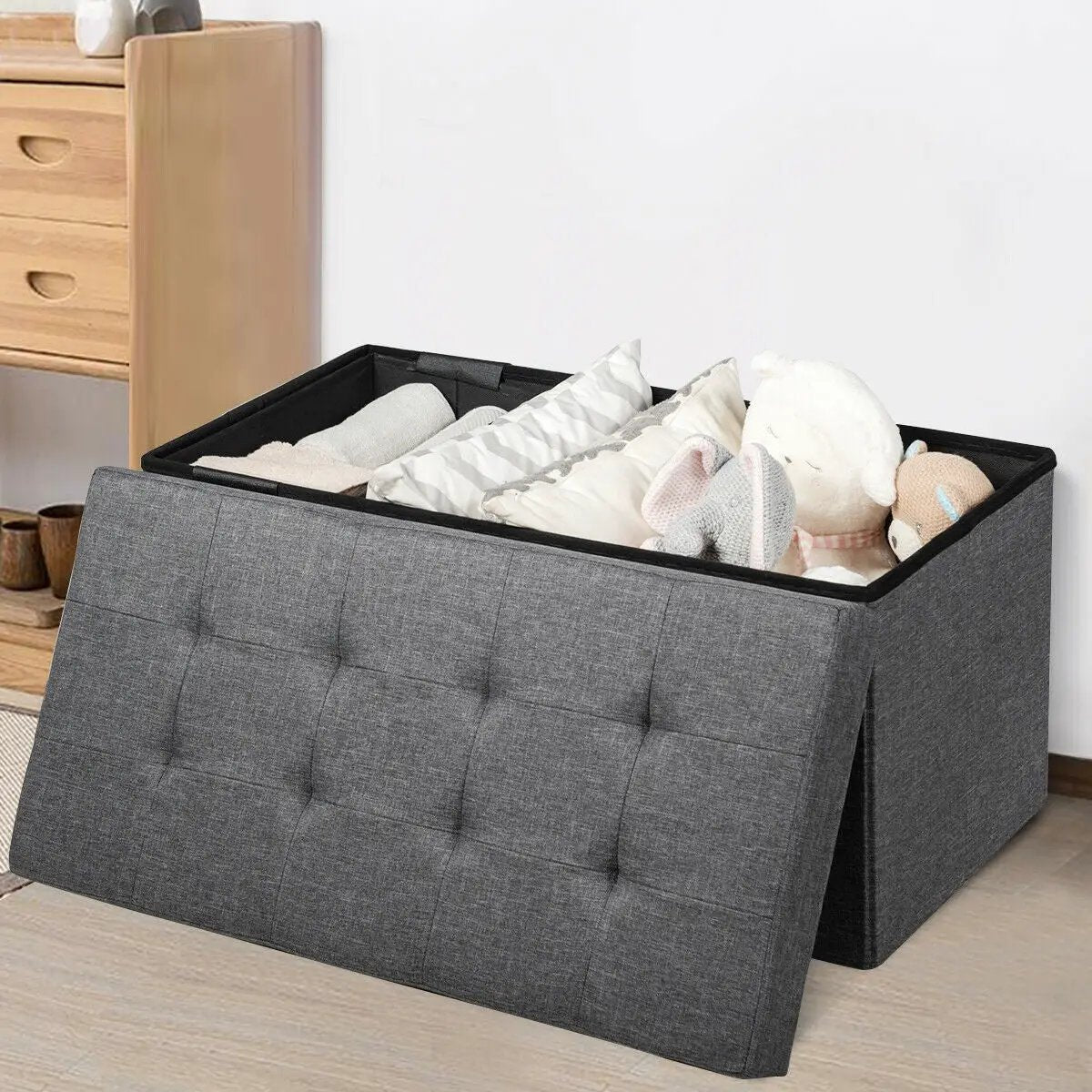 31.5 Inch Fabric Foldable Storage with Removable Storage Bin by DirectDeals