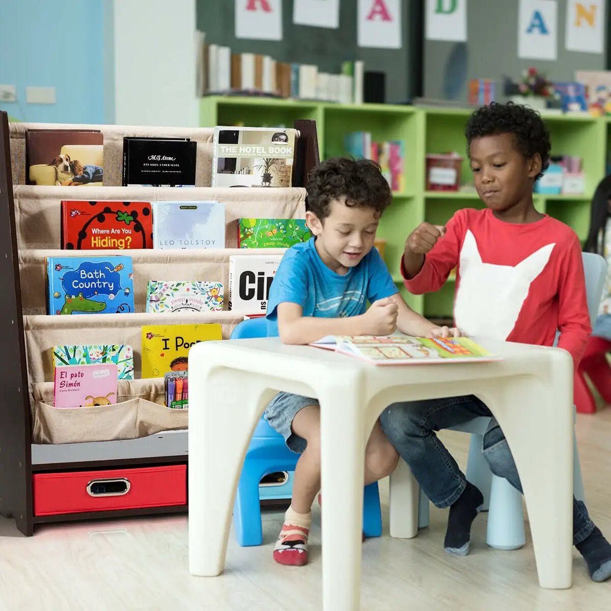 Kids Book and Toys Organizer Shelves by DirectDeals