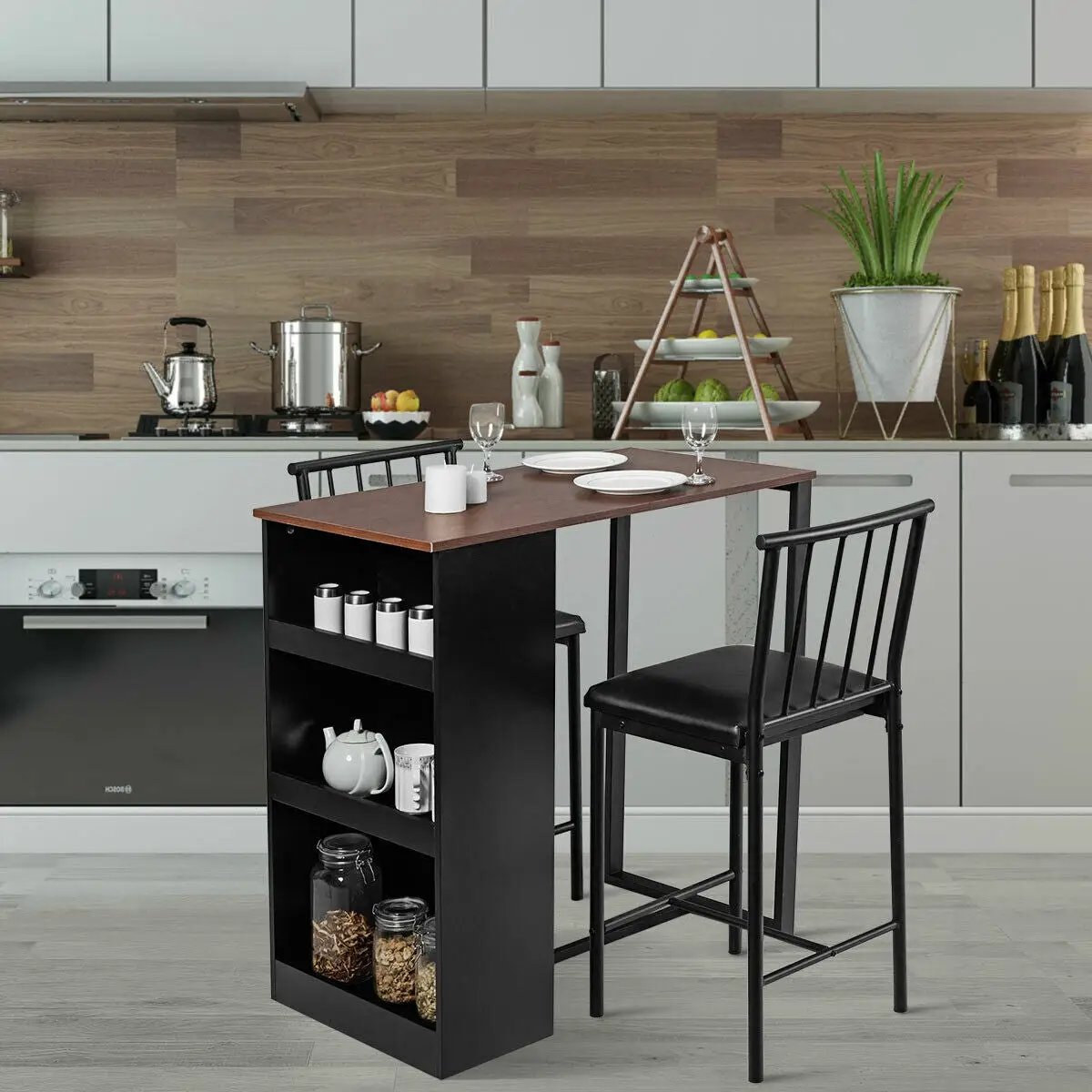3 Piece Counter Height Pub Dining Set by DirectDeals