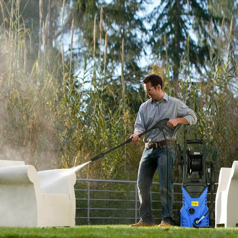 1800W 2030PSI Electric Pressure Washer Cleaner with Hose Reel by DirectDeals