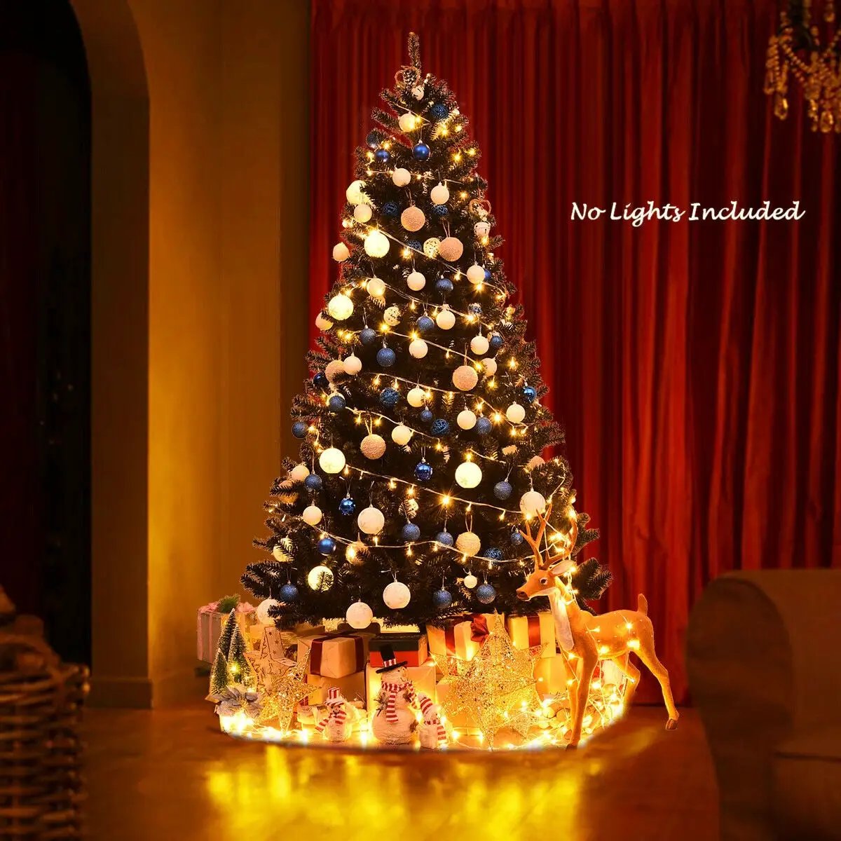 7.5 Feet Hinged Artificial Halloween Christmas Tree by DirectDeals