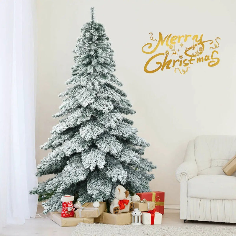 7.5 Feet Snow Flocked Artificial Christmas Tree by DirectDeals