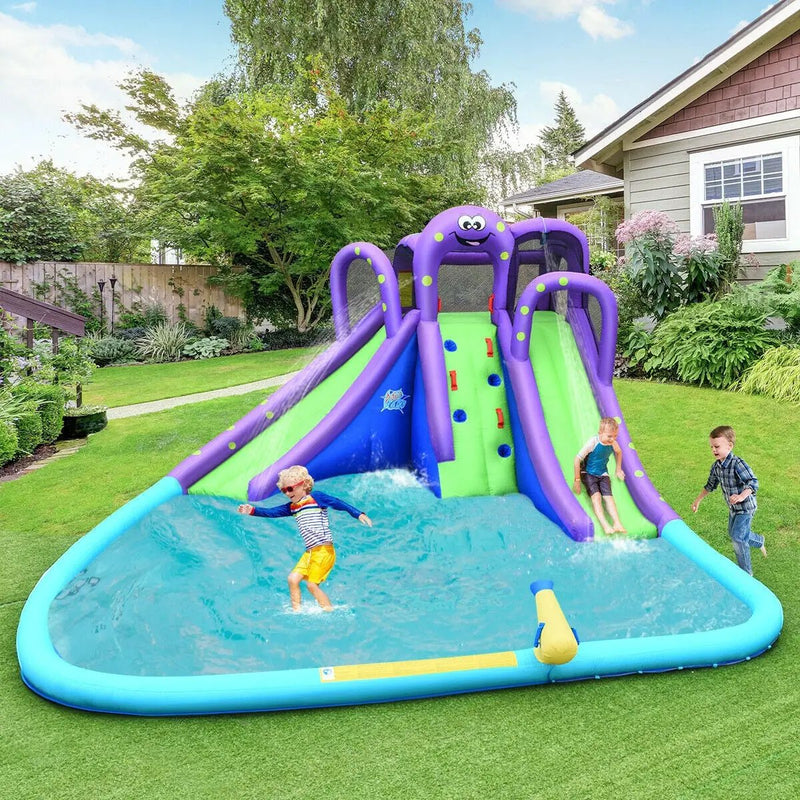 Inflatable Water and Sand Park Mighty Bounce House with Large Pool by DirectDeals