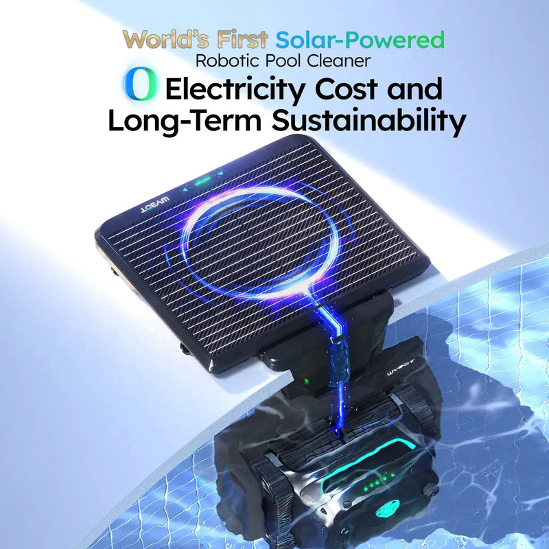 WYBOT S2 Solar with Solar-Powered Charging Dock Robotic Pool Cleaner by WYBOT