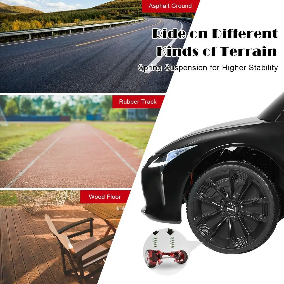 Kids Ride Lexus LC500 Licensed Remote Control Electric Vehicle by DirectDeals