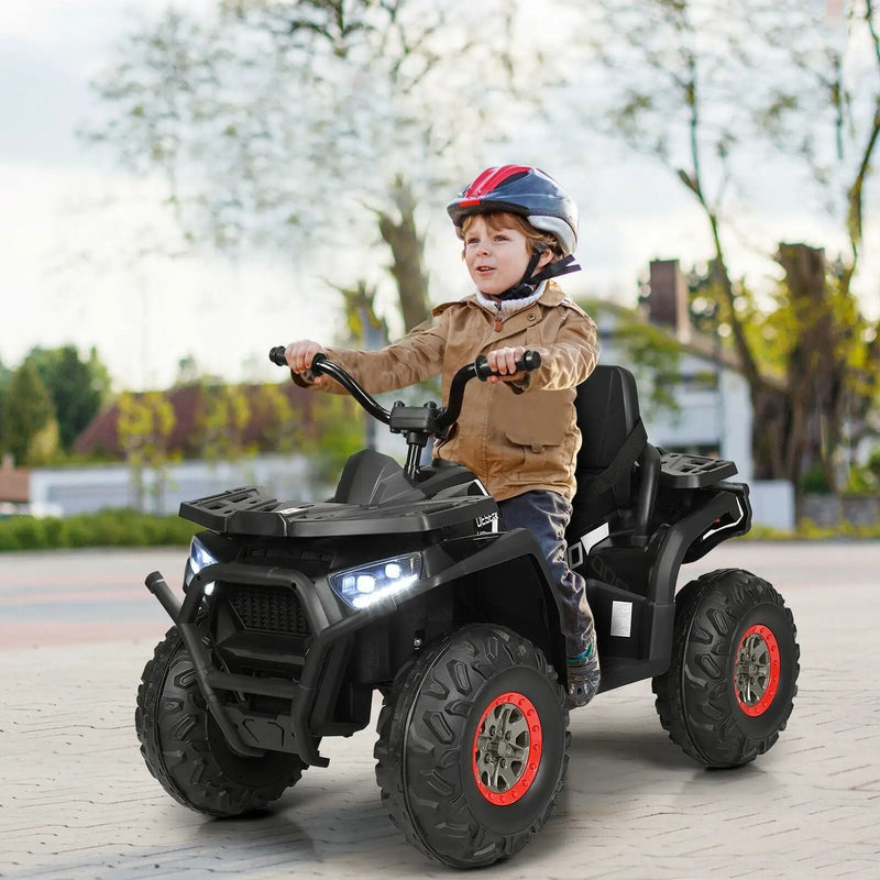 12 V Kids Electric 4-Wheeler ATV Quad with MP3 and LED Lights by DirectDeals