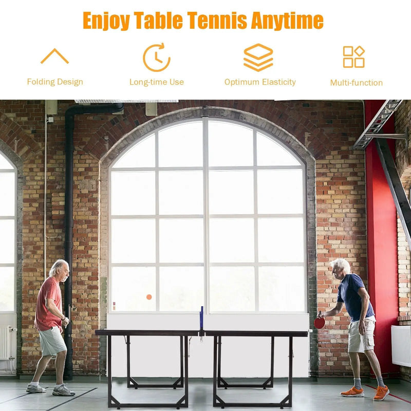 Multi-Use Foldable Midsize Removable Compact Ping-pong Table by DirectDeals
