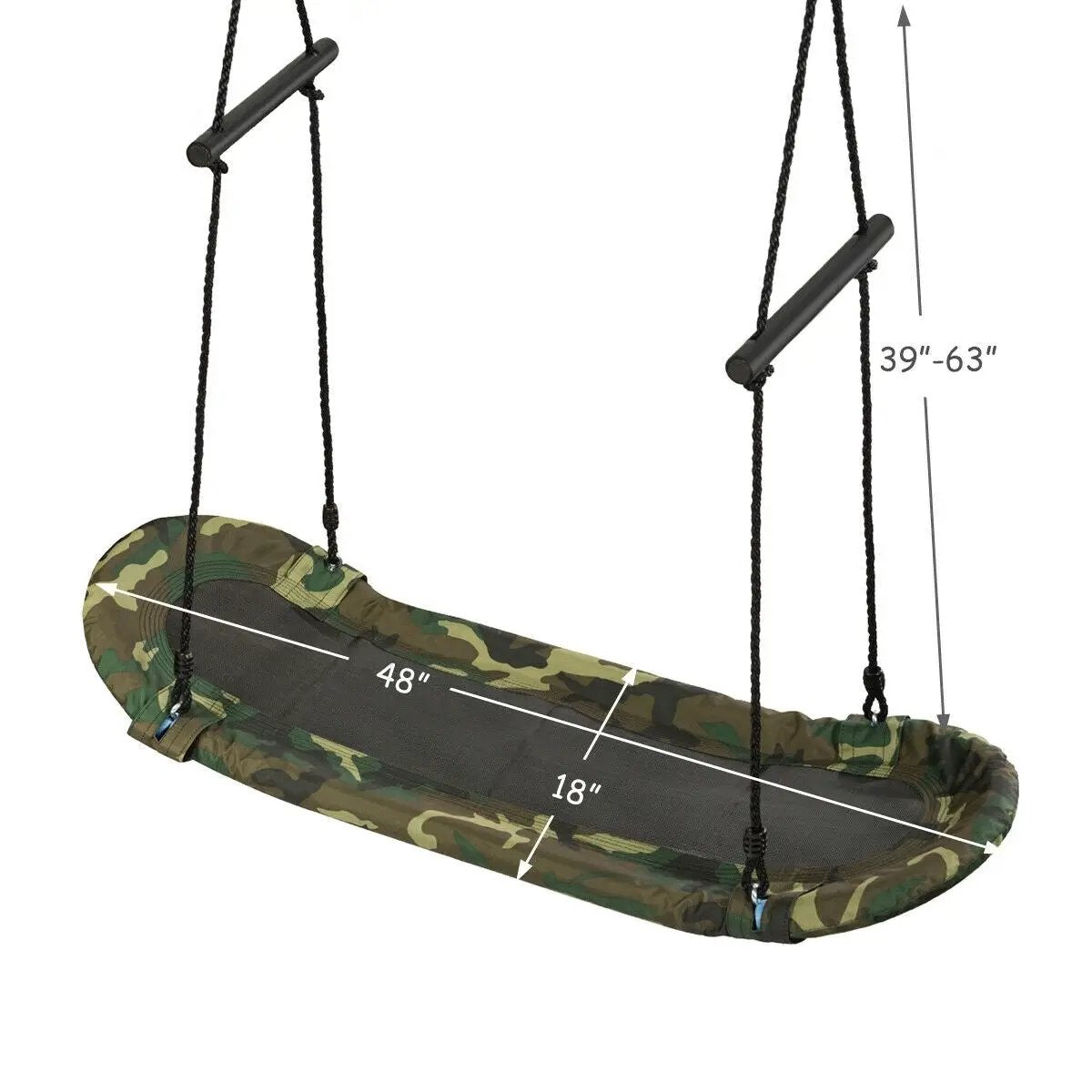 Saucer Tree Swing Surf Kids Outdoor Adjustable by DirectDeals