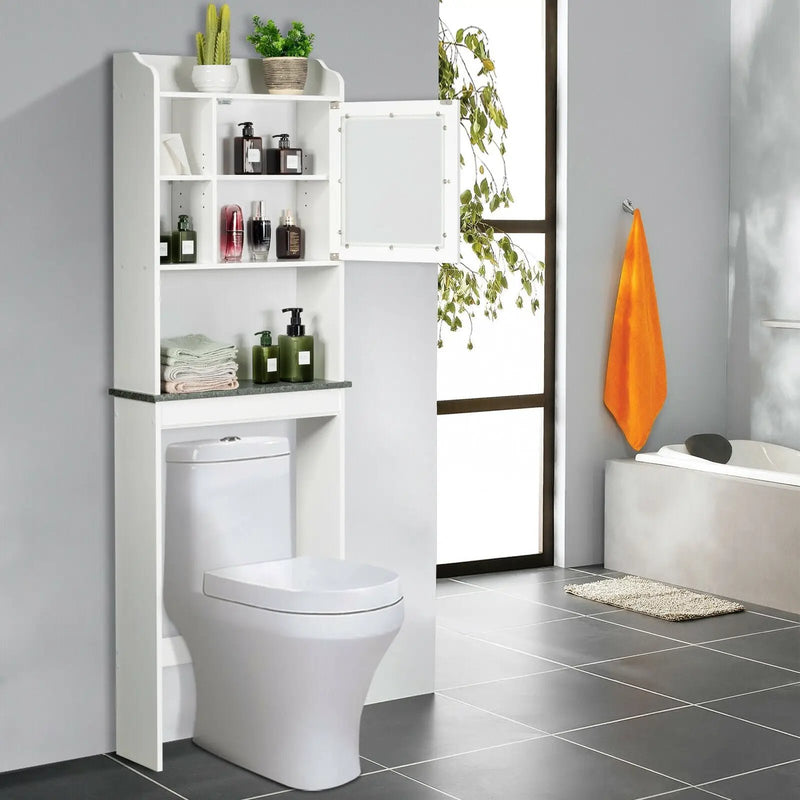 Bathroom Space Saver White Over-the-Toilet Cabinet by DirectDeals