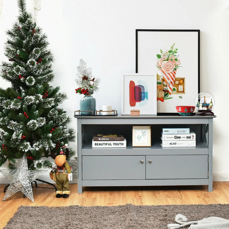 44 Inch Wooden Storage Cabinet TV Stand by DirectDeals